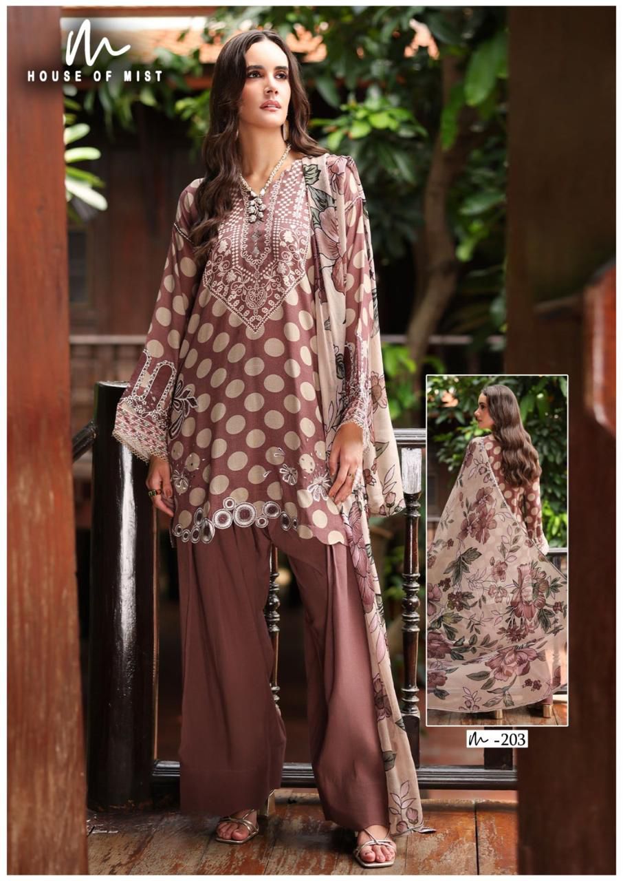 Ghazal Vol 21 Cotton Collection House Of Mist Karachi Salwar Suits Wholesale Price