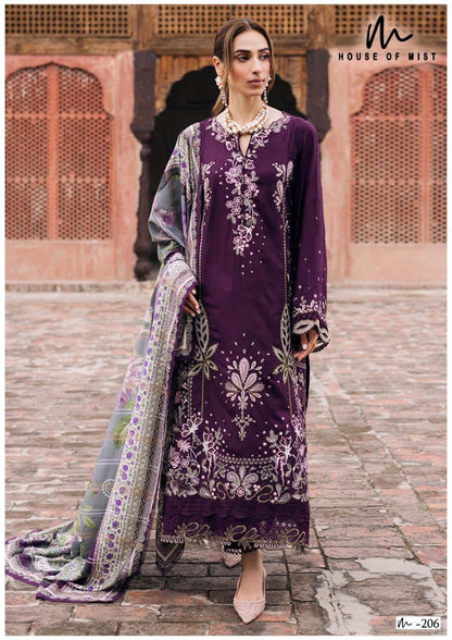 Ghazal Vol 21 Cotton Collection House Of Mist Karachi Salwar Suits Wholesale Price