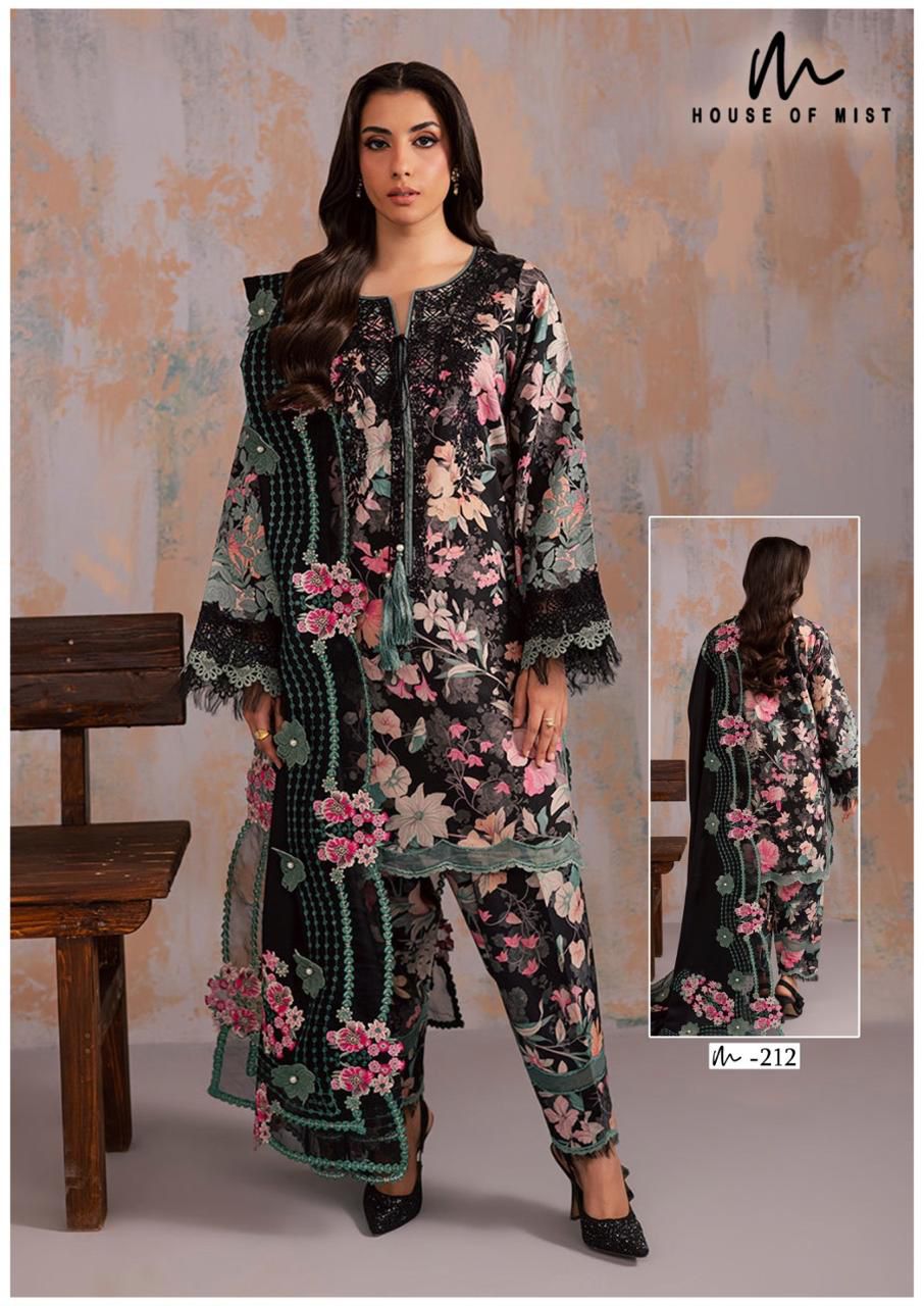 Ghazal Vol 22 House Of Mist Mix Cotton Karachi Salwar Suits Supplier