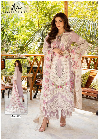 Ghazal Vol 22 House Of Mist Mix Cotton Karachi Salwar Suits Supplier
