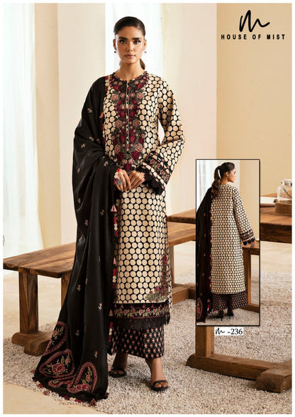 Ghazal Vol 24 House Of Mist Mix Cotton Karachi Salwar Suits Wholesaler Gujarat