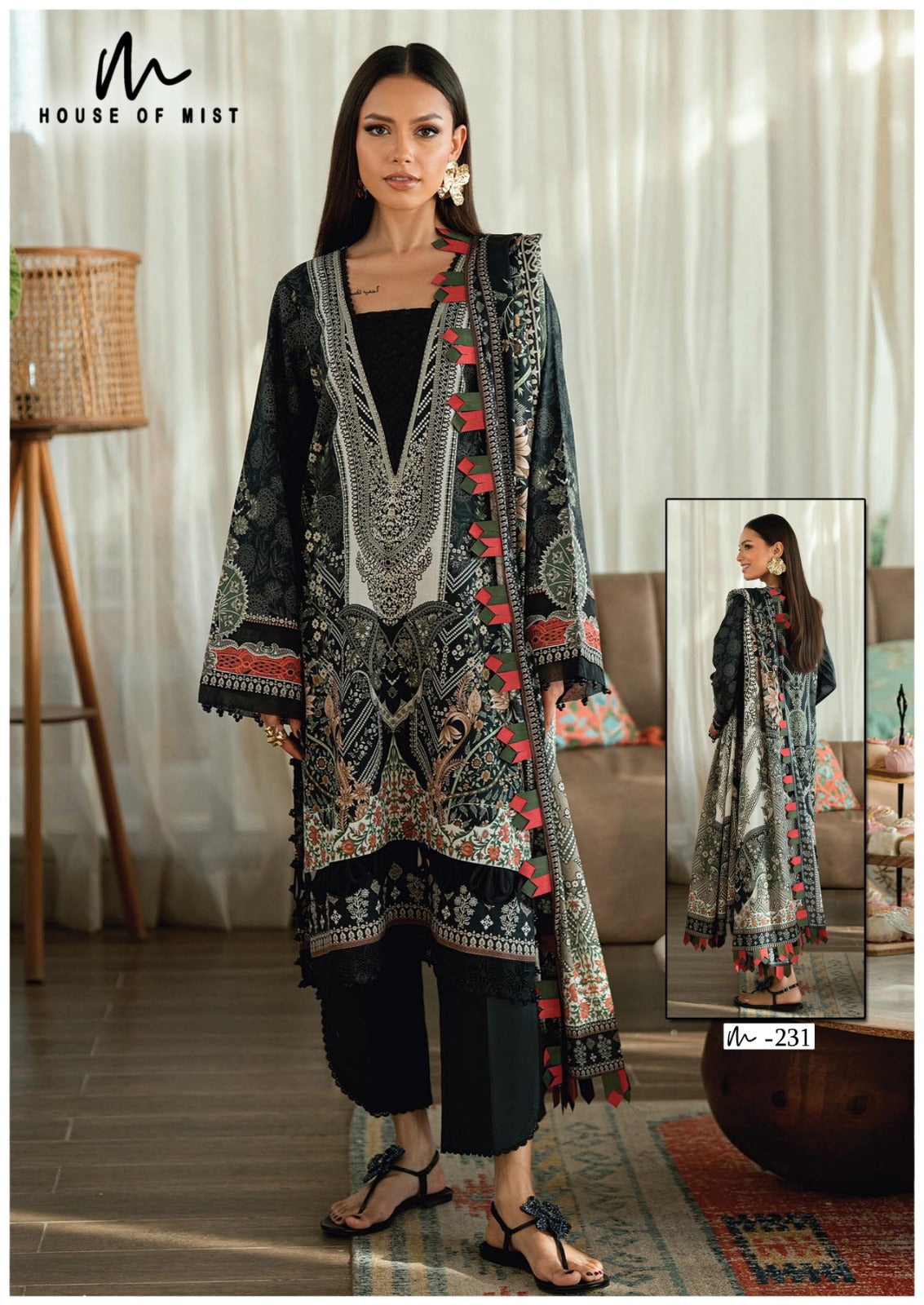 Ghazal Vol 24 House Of Mist Mix Cotton Karachi Salwar Suits Wholesaler Gujarat