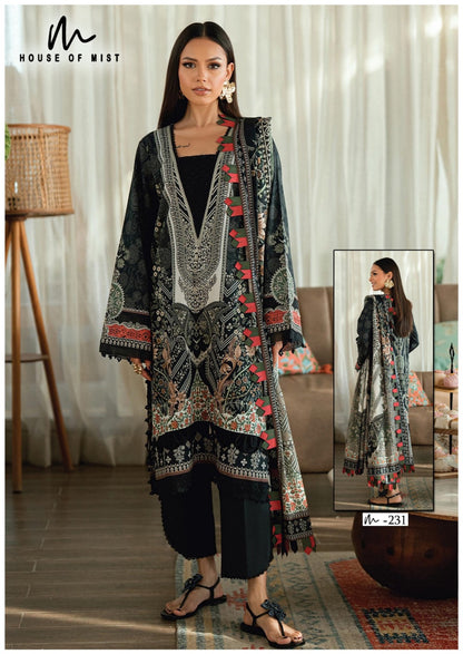 Ghazal Vol 24 House Of Mist Mix Cotton Karachi Salwar Suits Wholesaler Gujarat