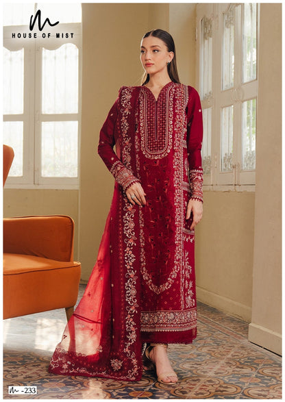 Ghazal Vol 24 House Of Mist Mix Cotton Karachi Salwar Suits Wholesaler Gujarat