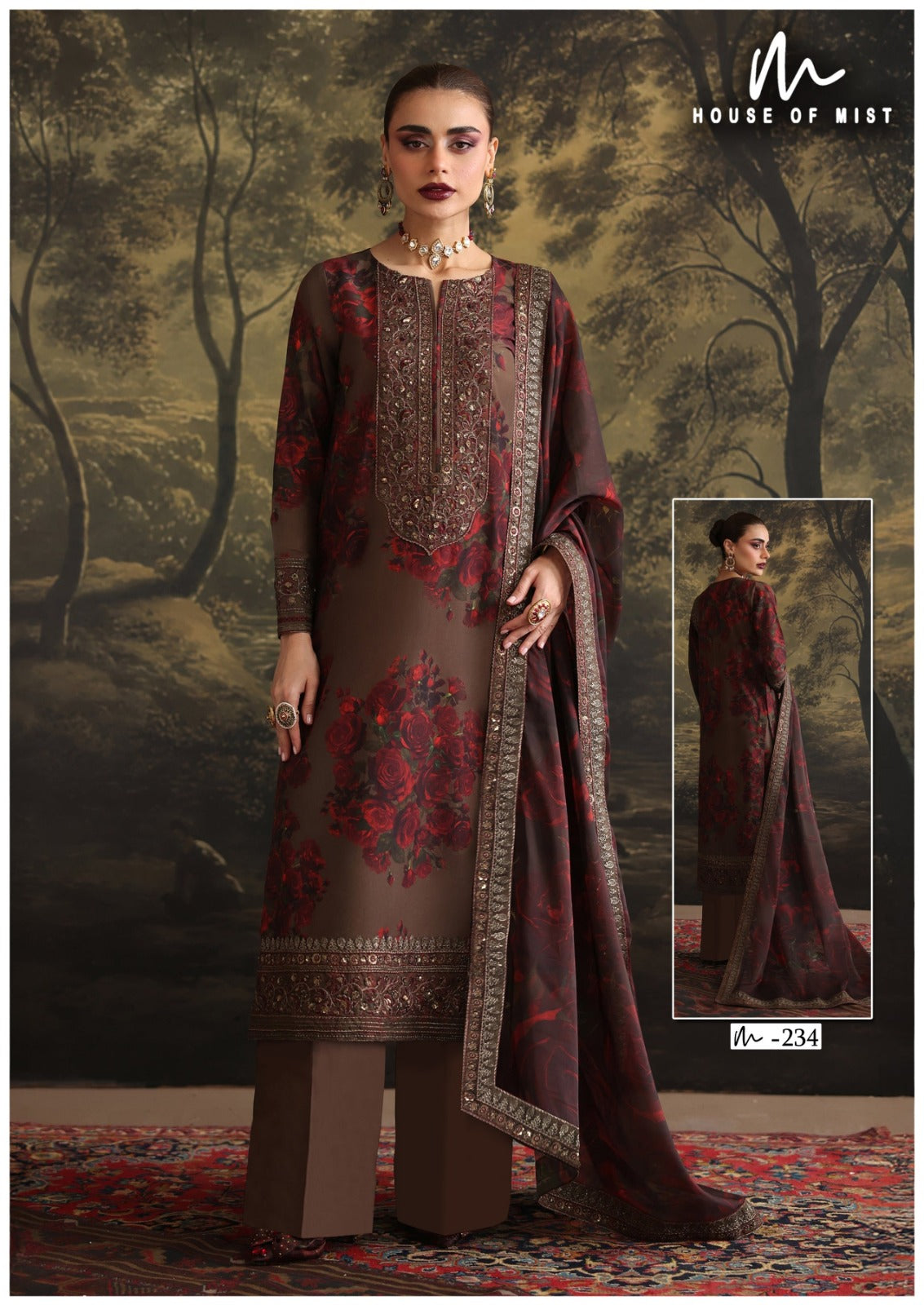Ghazal Vol 24 House Of Mist Mix Cotton Karachi Salwar Suits Wholesaler Gujarat