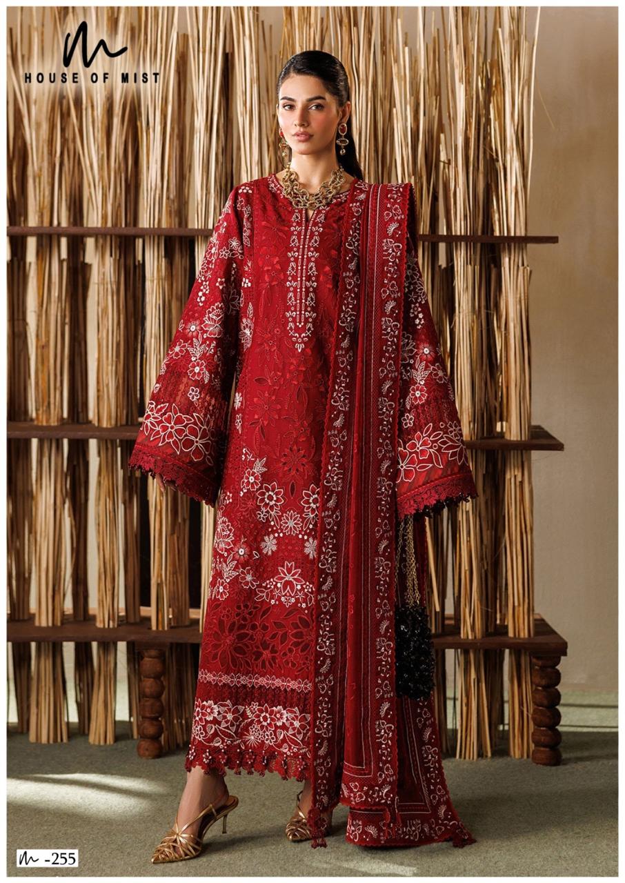 Ghazal Vol 26 House Of Mist Mix Cotton Karachi Salwar Suits Supplier Ahmedabad