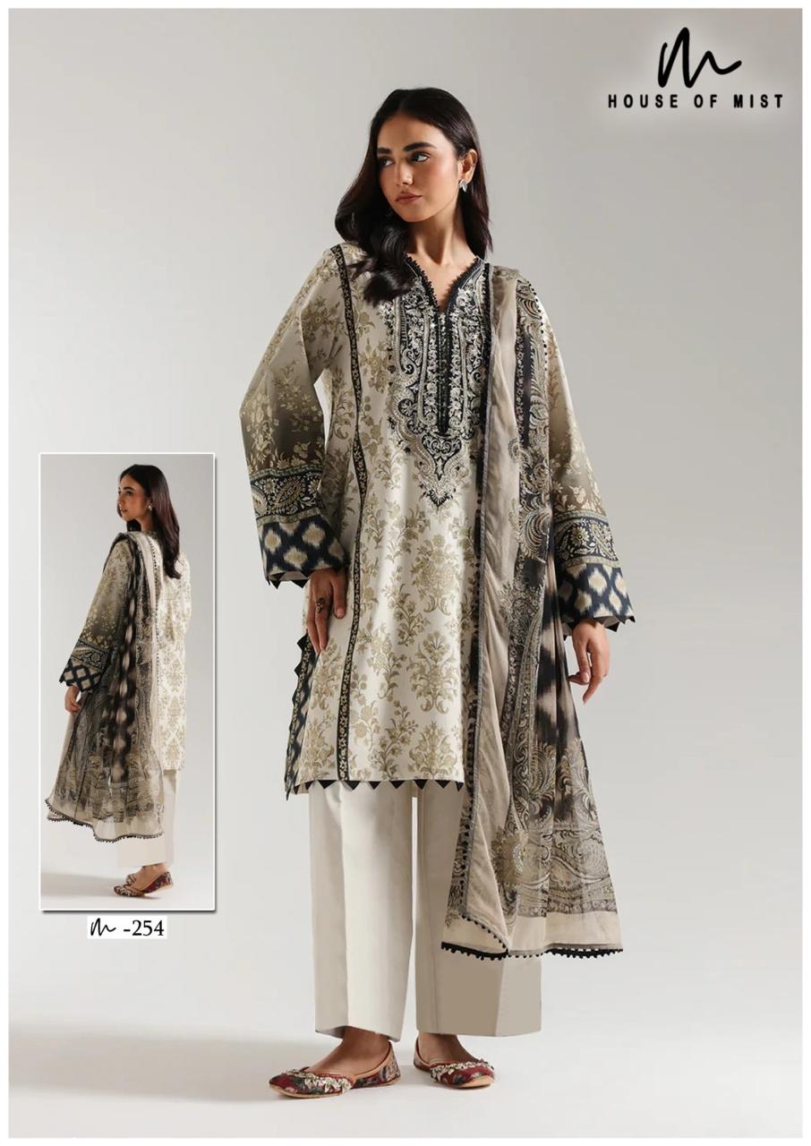 Ghazal Vol 26 House Of Mist Mix Cotton Karachi Salwar Suits Supplier Ahmedabad