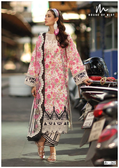 Ghazal Vol 27 House Of Mist Cotton Karachi Salwar Suits Exporter