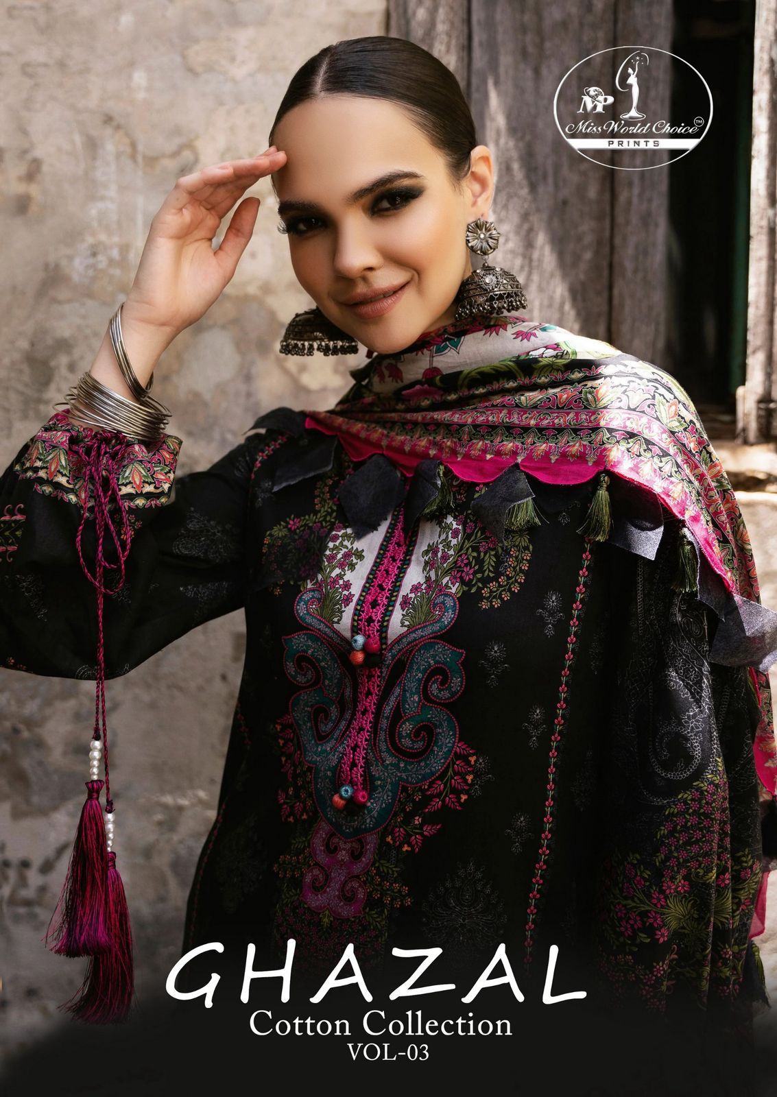 Ghazal Vol 3 Miss World Choice Cotton Karachi Readymade Suits Wholesaler Ahmedabad