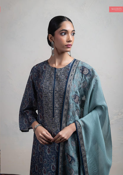 Ghazvi Naariti Raw Silk Pant Style Suits Wholesale Rate
