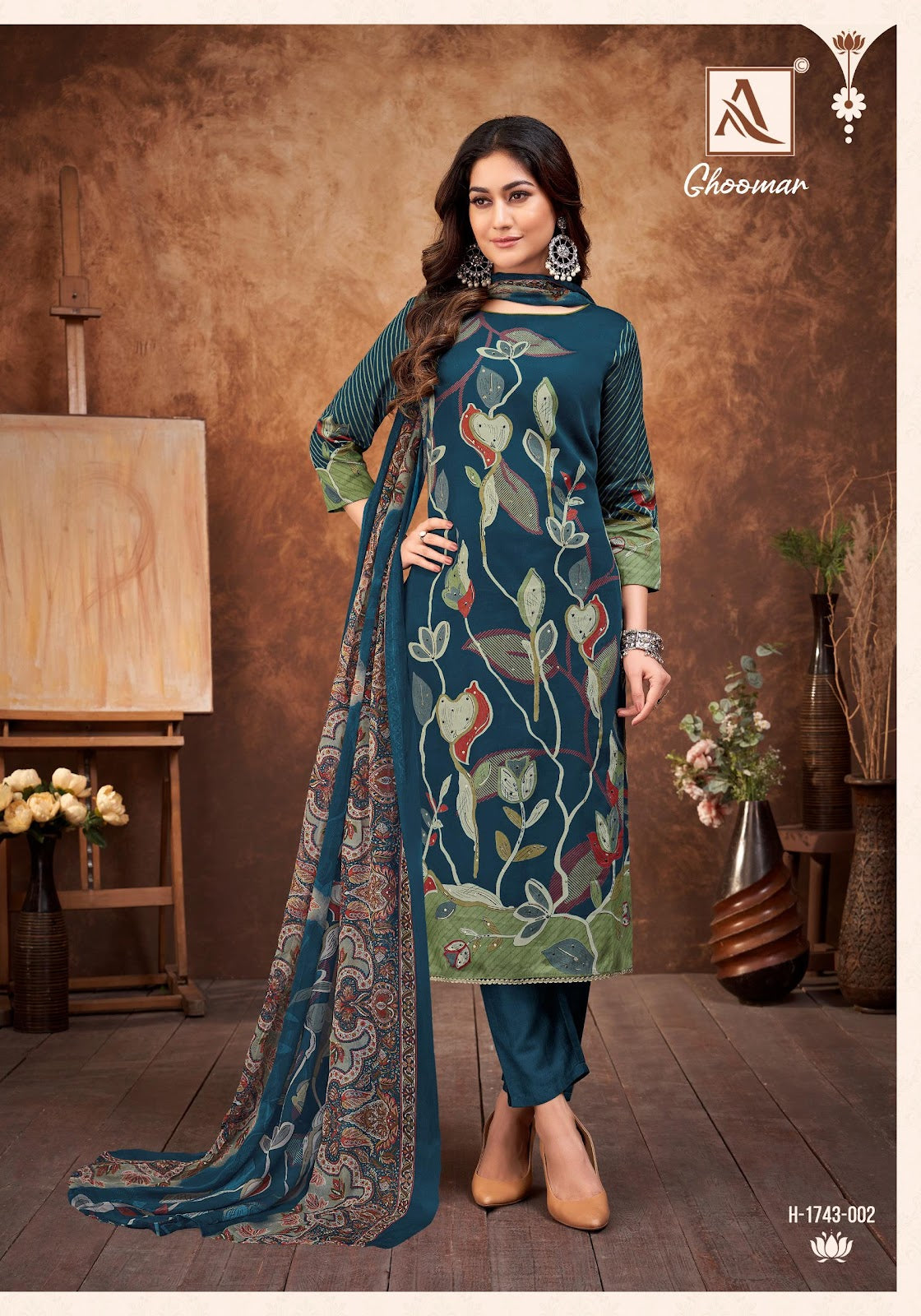 Ghoomar Alok Zam Karachi Salwar Suits Manufacturer Gujarat