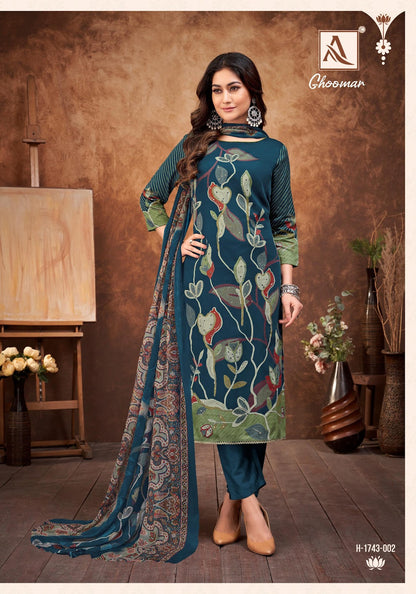 Ghoomar Alok Zam Karachi Salwar Suits Manufacturer Gujarat