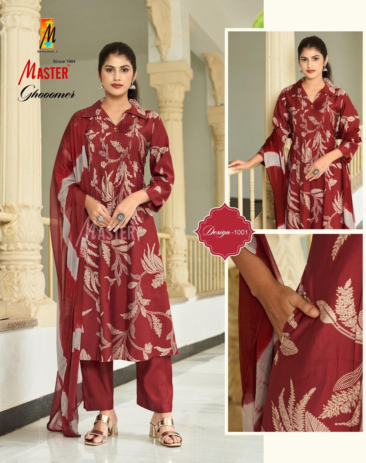 Ghoomer Master Vertican Readymade Anarkali Suits Wholesale Price