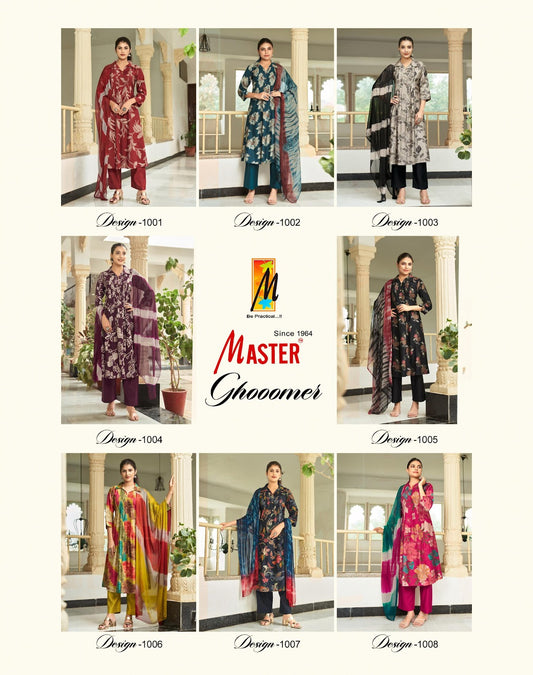 Ghoomer Master Vertican Readymade Anarkali Suits Wholesale Price