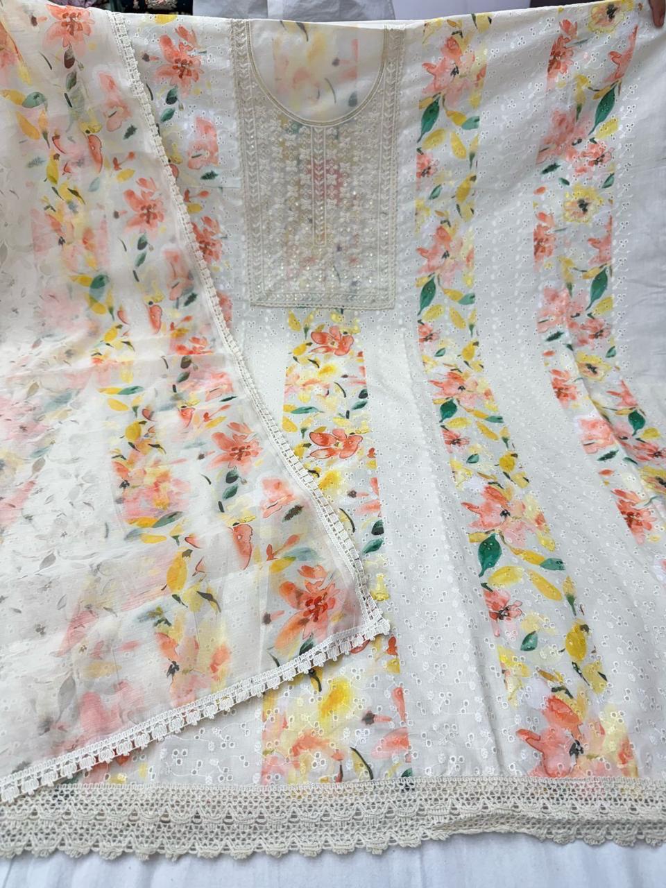 Ghost Nayandeep Cotton Dress Material Exporter Gujarat