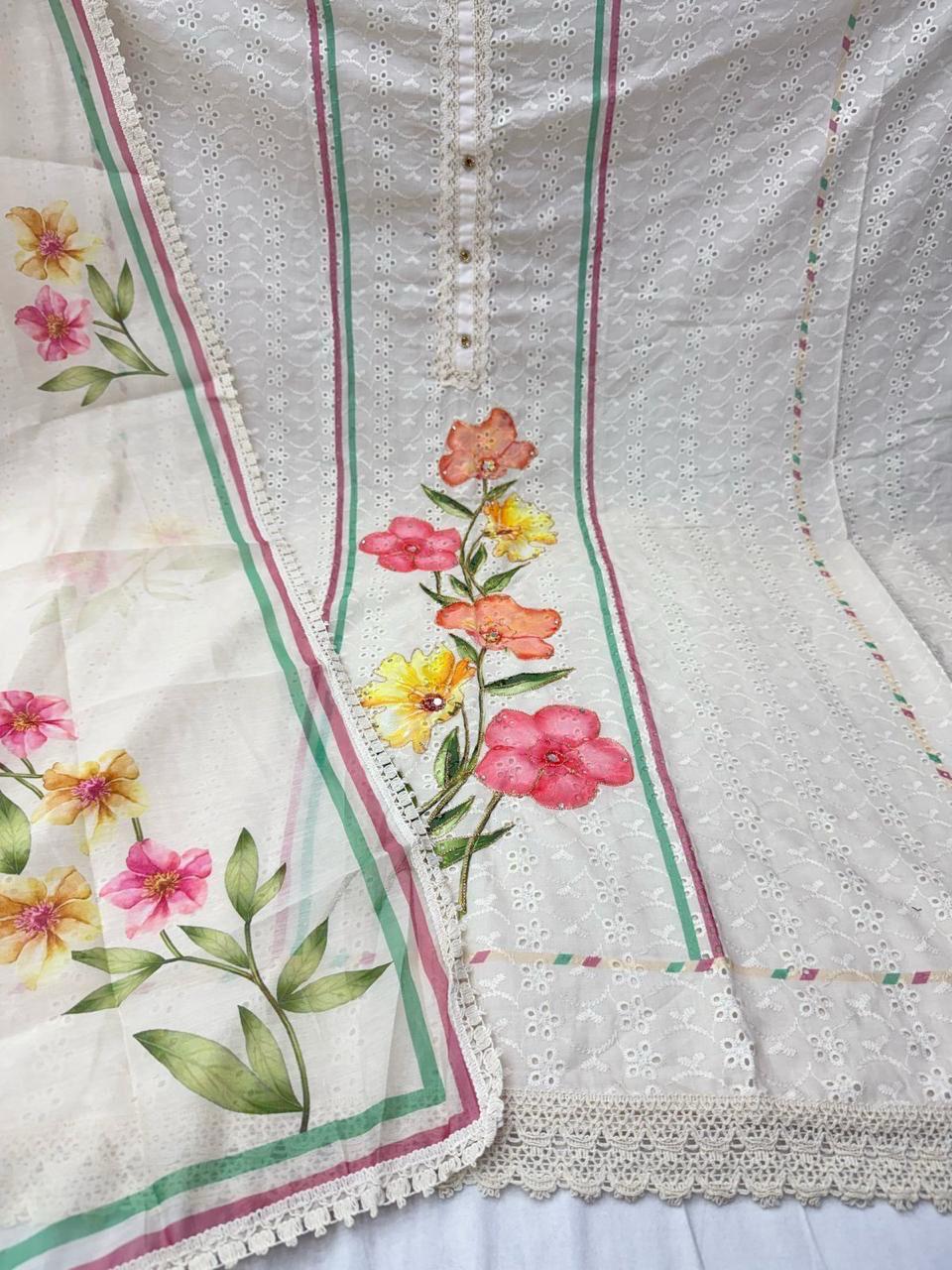 Ghost Nayandeep Cotton Dress Material Exporter Gujarat