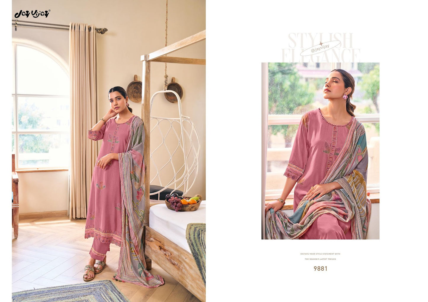 Gia Jay Vijay Pure Muslin Pant Style Suits Wholesale Rate