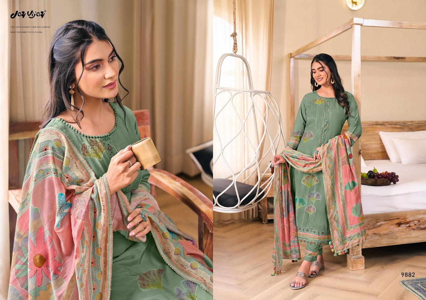 Gia Jay Vijay Pure Muslin Pant Style Suits Wholesale Rate