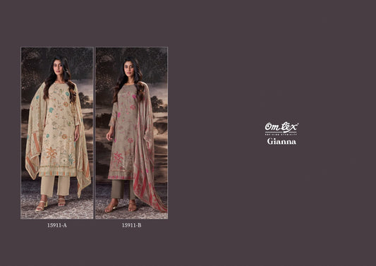 Gianna Omtex Muslin Silk Pant Style Suits Wholesale Rate