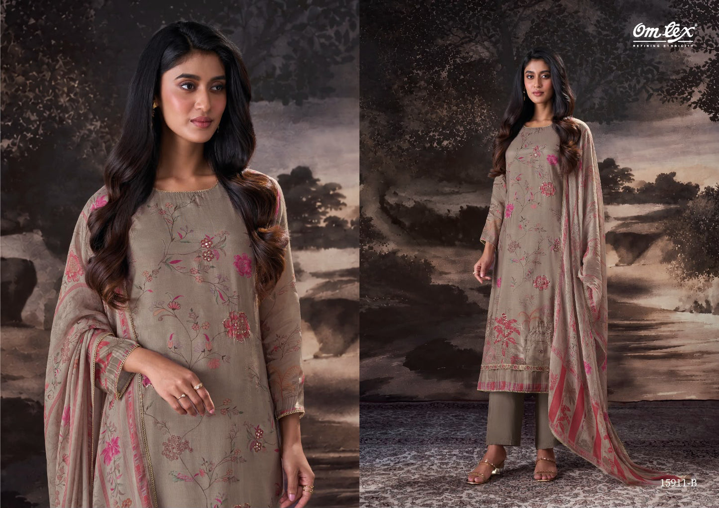Gianna Omtex Muslin Silk Pant Style Suits Wholesale Rate