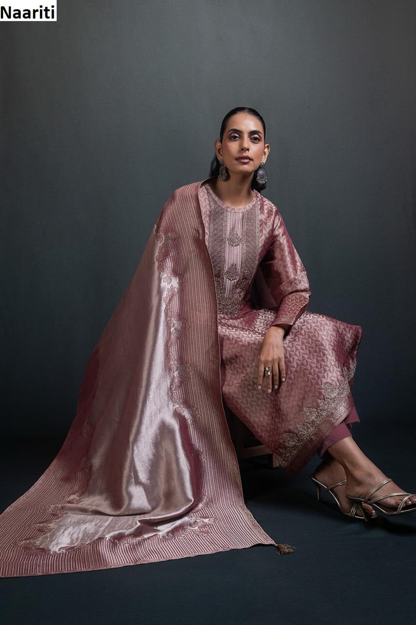 Gilza 175 Naariti Silk Jacquard Pant Style Suits Supplier Ahmedabad