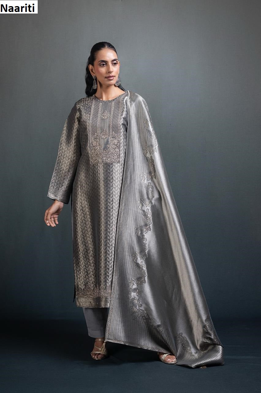 Gilza 175 Naariti Silk Jacquard Pant Style Suits Supplier Ahmedabad