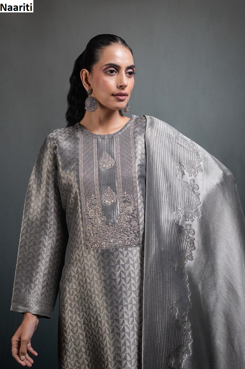 Gilza 175 Naariti Silk Jacquard Pant Style Suits Supplier Ahmedabad
