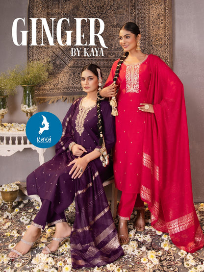 Ginger Kaya Roman Readymade Pant Style Suits Exporter Gujarat