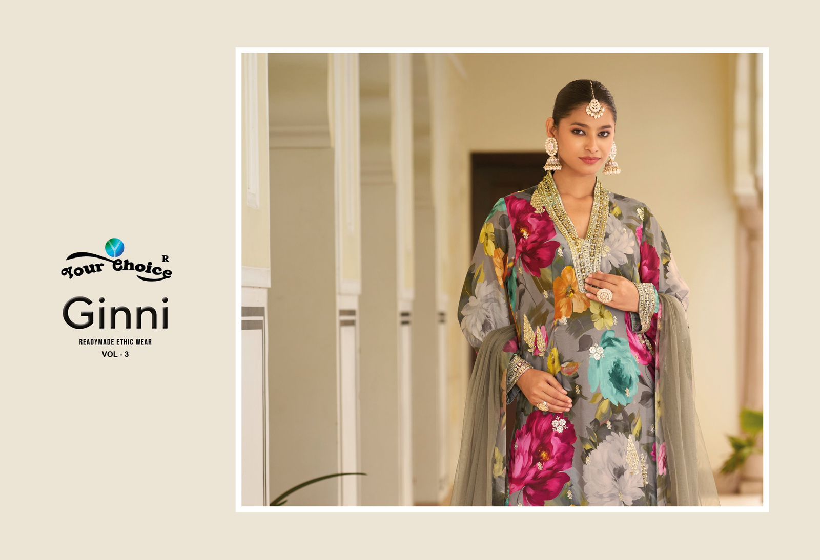 Ginni Vol 3 Ramdan Special Your Choice Chinon Readymade Suits Supplier Gujarat