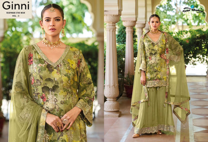Ginni Vol 3 Ramdan Special Your Choice Chinon Readymade Suits Supplier Gujarat