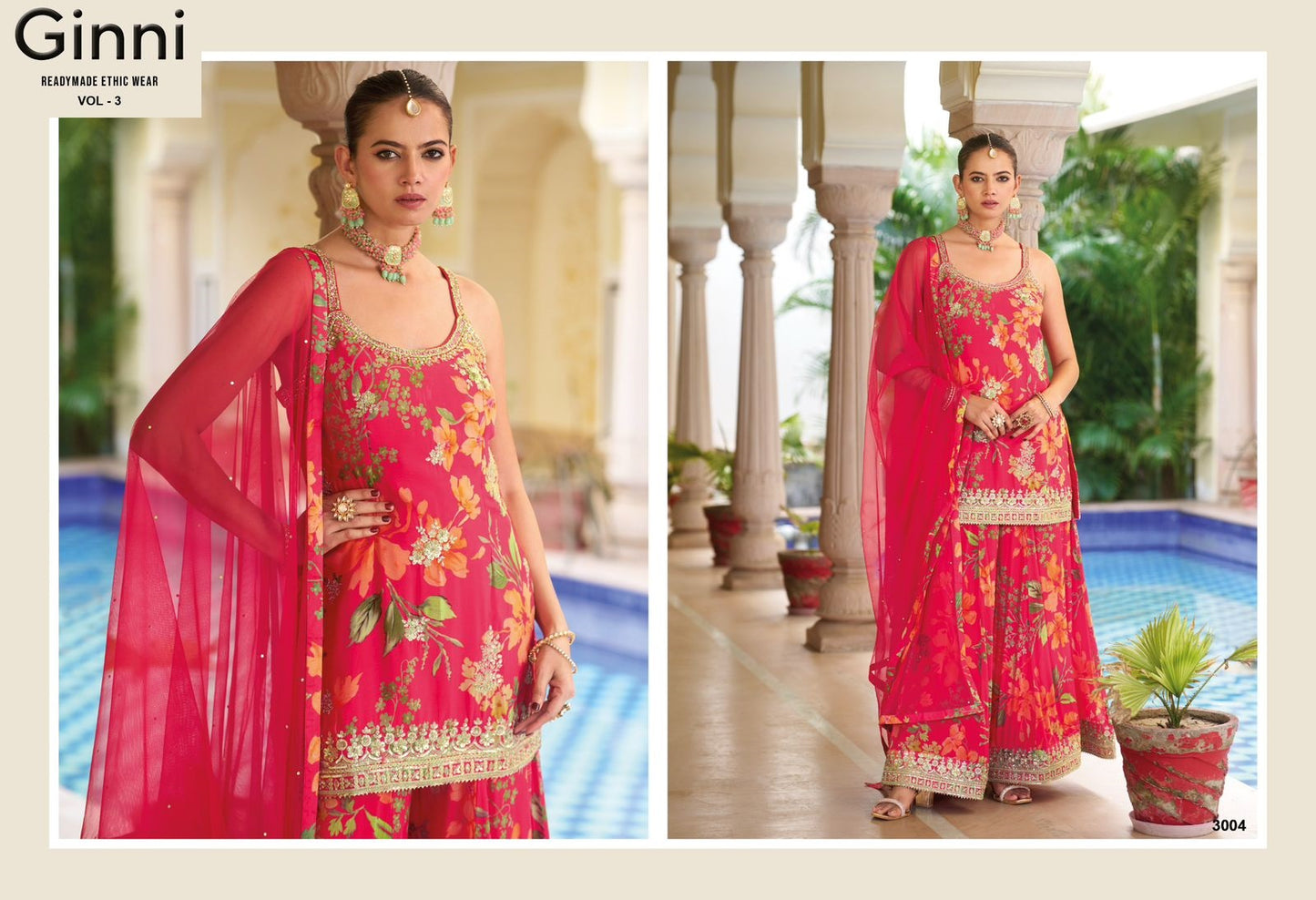 Ginni Vol 3 Ramdan Special Your Choice Chinon Readymade Suits Supplier Gujarat