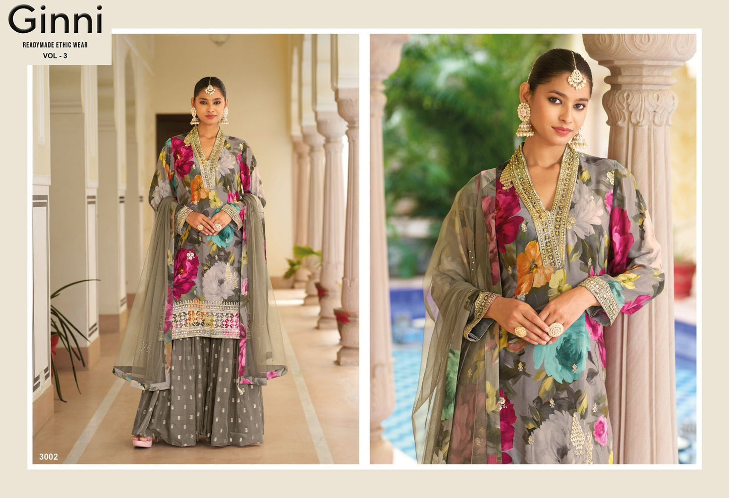 Ginni Vol 3 Ramdan Special Your Choice Chinon Readymade Suits Supplier Gujarat