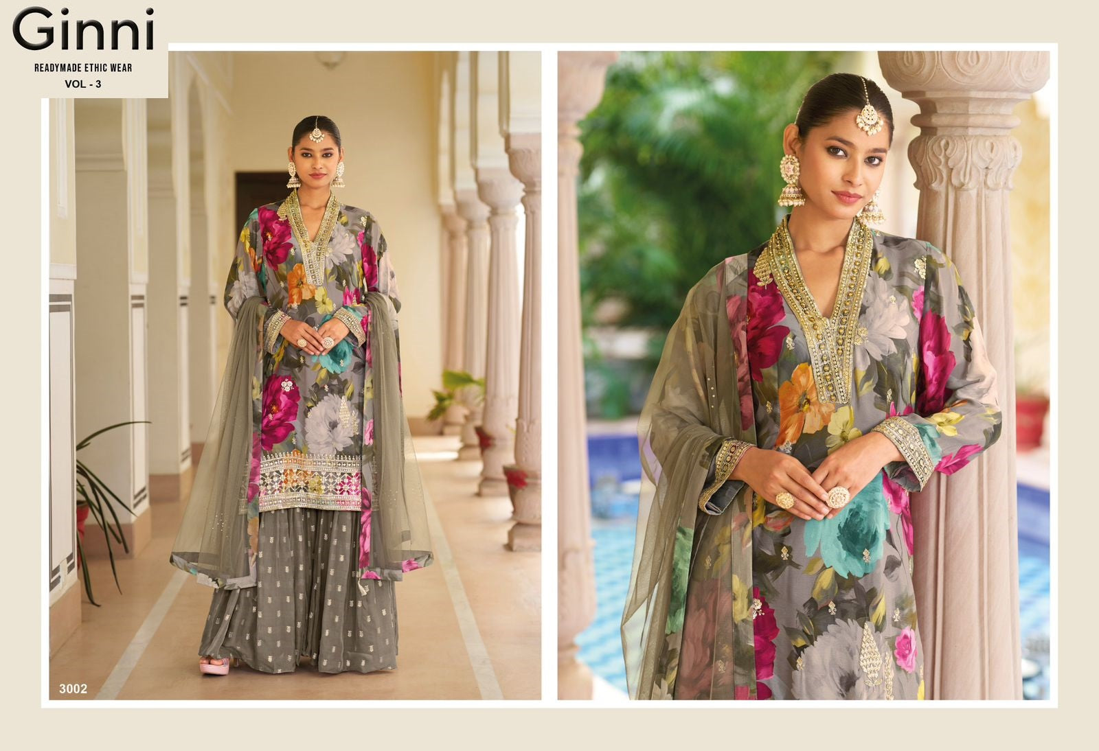 Ginni Vol 3 Ramdan Special Your Choice Chinon Readymade Suits Supplier Gujarat
