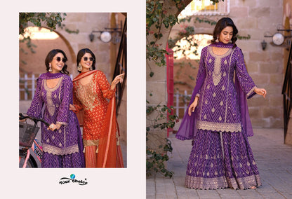 Ginni Vol 4 Your Choice Chinnon Pakistani Readymade Suits Wholesaler Ahmedabad