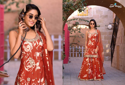 Ginni Vol 4 Your Choice Chinnon Pakistani Readymade Suits Wholesaler Ahmedabad