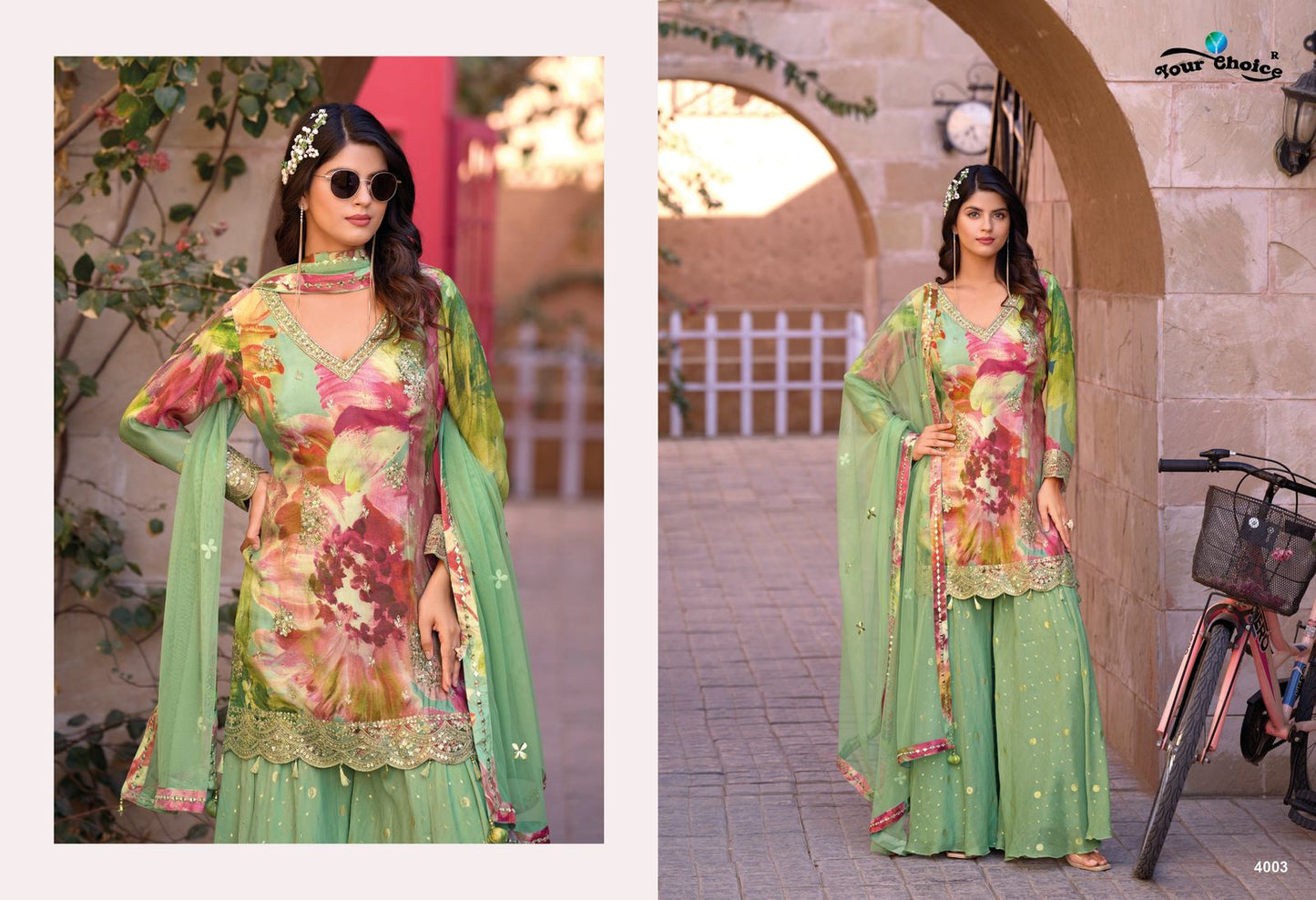 Ginni Vol 4 Your Choice Chinnon Pakistani Readymade Suits Wholesaler Ahmedabad