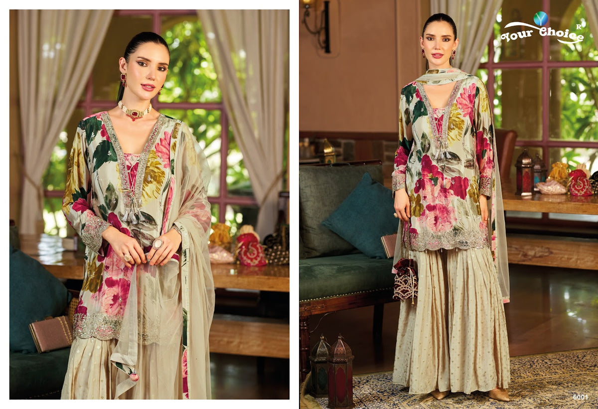 Ginni Vol 6 Your Choice Chinon Pakistani Readymade Suits Wholesaler India