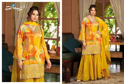 Ginni Vol 6 Your Choice Chinon Pakistani Readymade Suits Wholesaler India