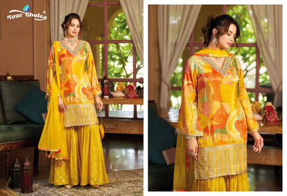 Ginni Vol 6 Your Choice Chinon Pakistani Readymade Suits Wholesaler India