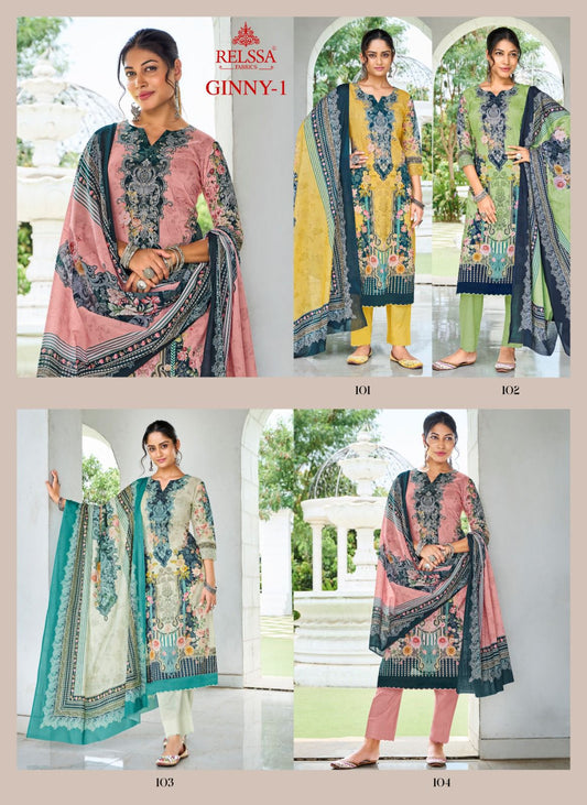 Ginny Vol 1 Relssa Fabrics Muslin Pant Style Suits Manufacturer
