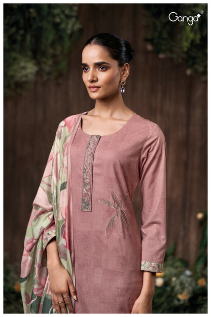 Gitali 3594 Ganga Premium Cotton Plazzo Style Suits Wholesaler Ahmedabad