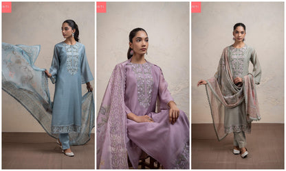Gitali Naariti Mul Chanderi Pant Style Suits Supplier