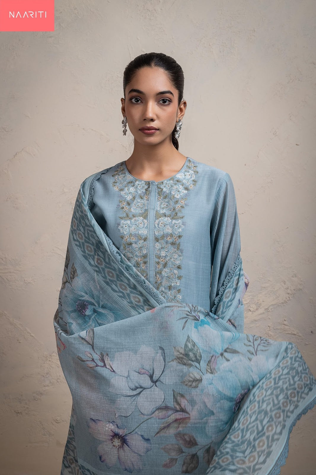 Gitali Naariti Mul Chanderi Pant Style Suits Supplier