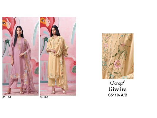 Givaira S5110 Ganga Habutai Pant Style Suits Exporter Ahmedabad