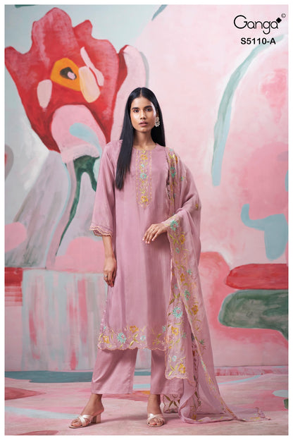 Givaira S5110 Ganga Habutai Pant Style Suits Exporter Ahmedabad
