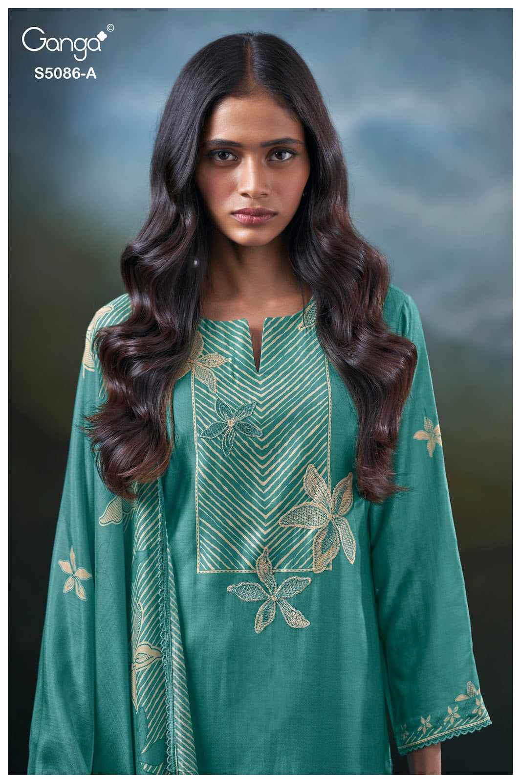 Givanna S5086 Ganga Bemberg Silk Pant Style Suits Wholesale Price