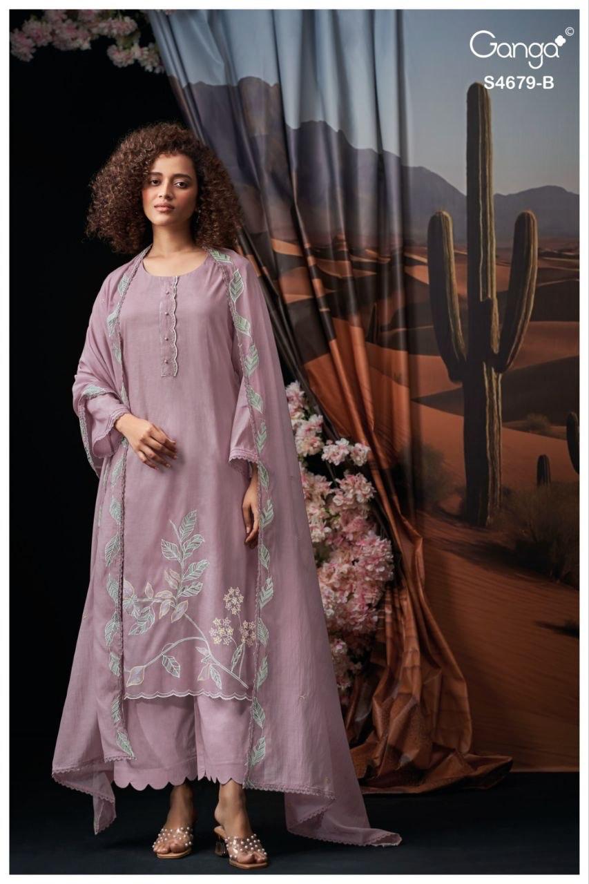 Givra S4679 Ganga Mul Pant Style Suits Wholesale Price