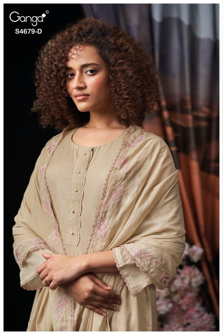 Givra S4679 Ganga Mul Pant Style Suits Wholesale Price