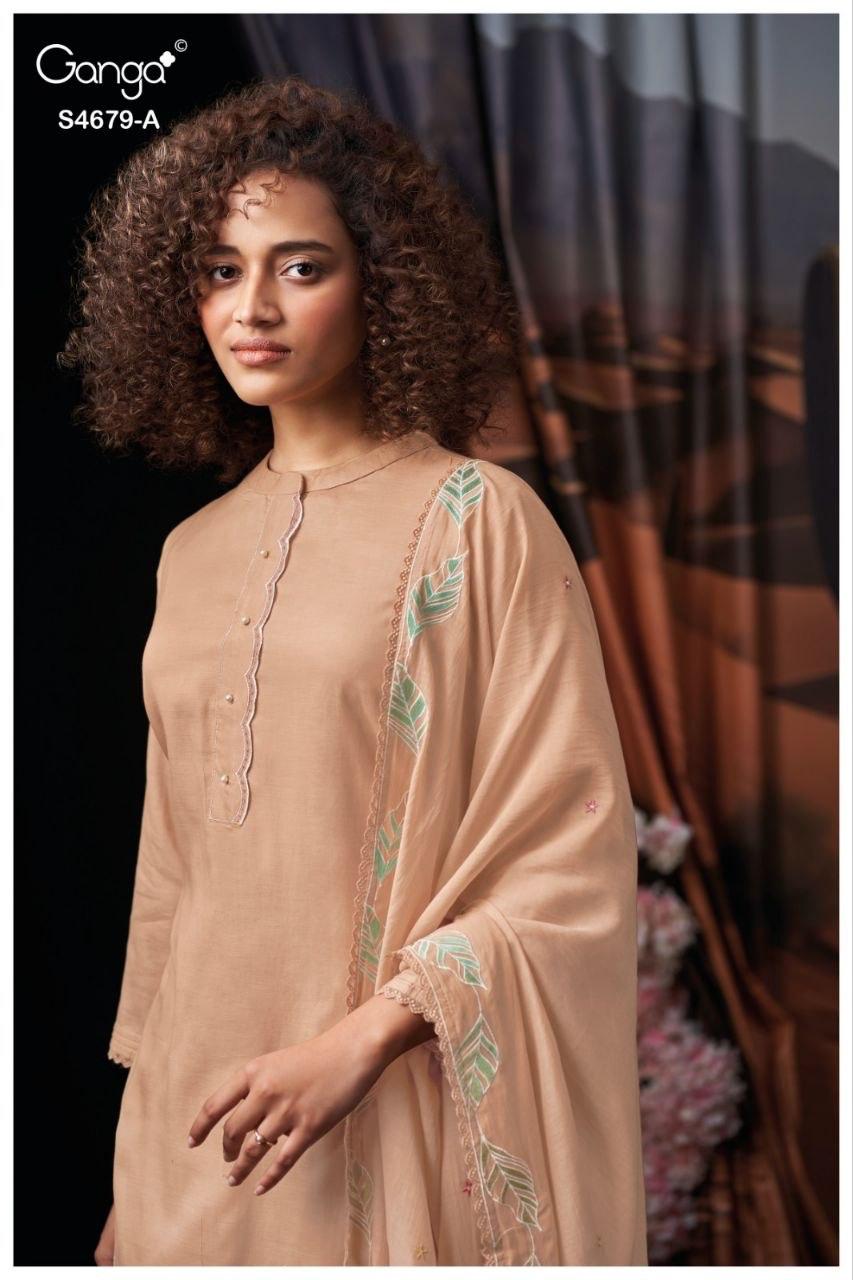 Givra S4679 Ganga Mul Pant Style Suits Wholesale Price