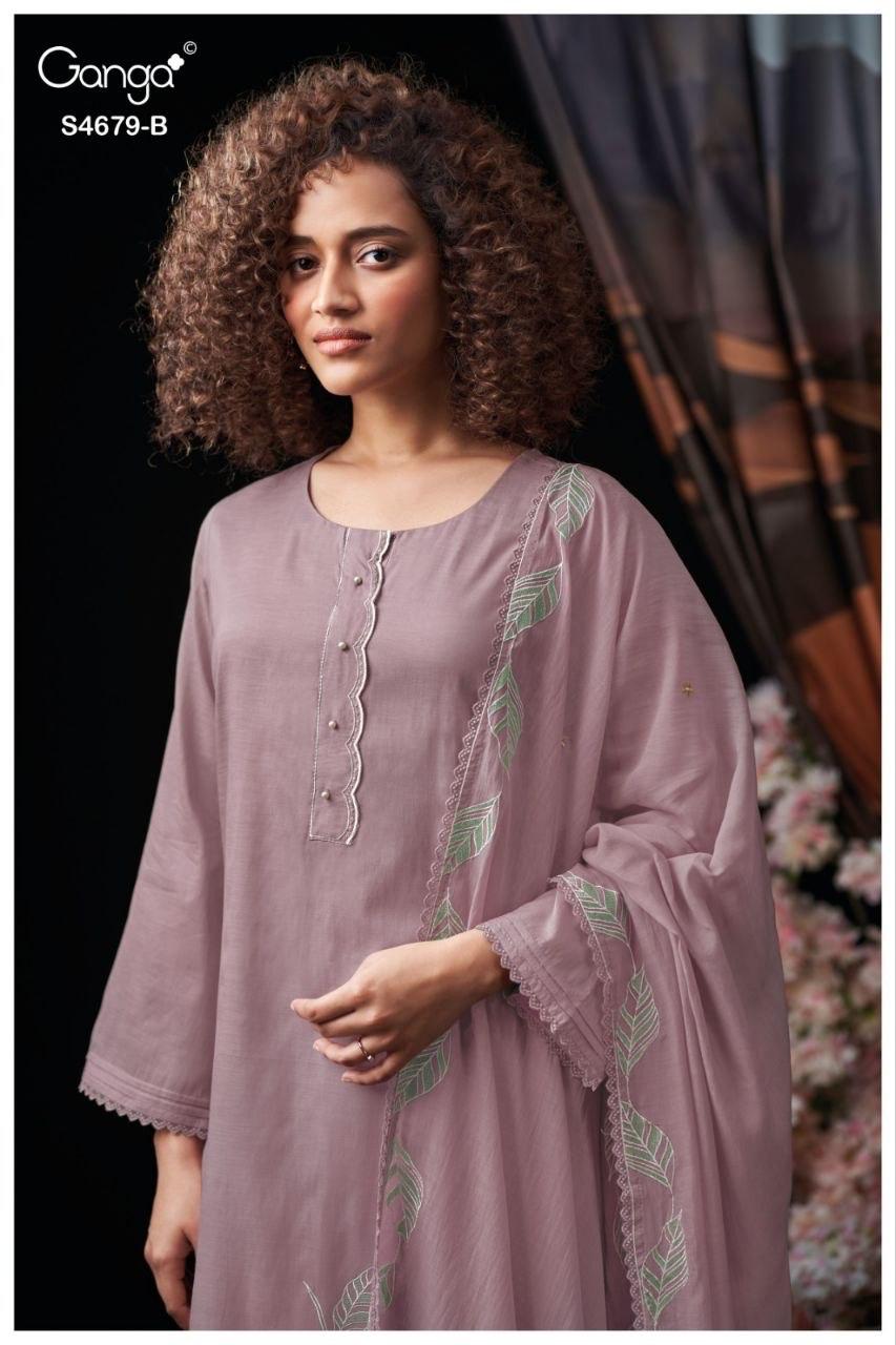 Givra S4679 Ganga Mul Pant Style Suits Wholesale Price